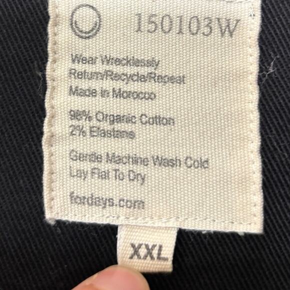 For Days Black Long Sleeve Utility Boiler Workwear Jumpsuit XXL - Picture 3 of 4